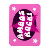 Magnet Flexible Ambo Conducteur Ambos Rock Funny rose (Vertical)