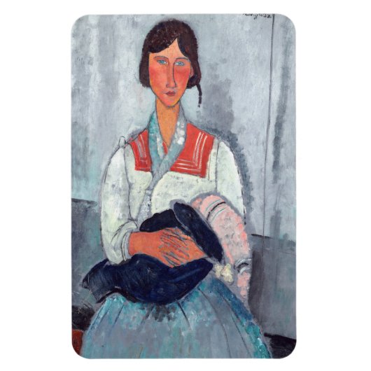 Magnet Flexible Amedeo Modigliani - Femme tzigane avec bébé (Vertical)