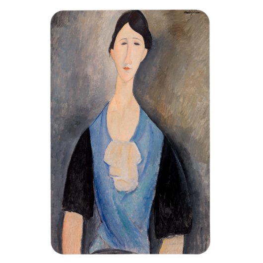 Magnet Flexible Amedeo Modigliani - Jeune femme en bleu (Vertical)