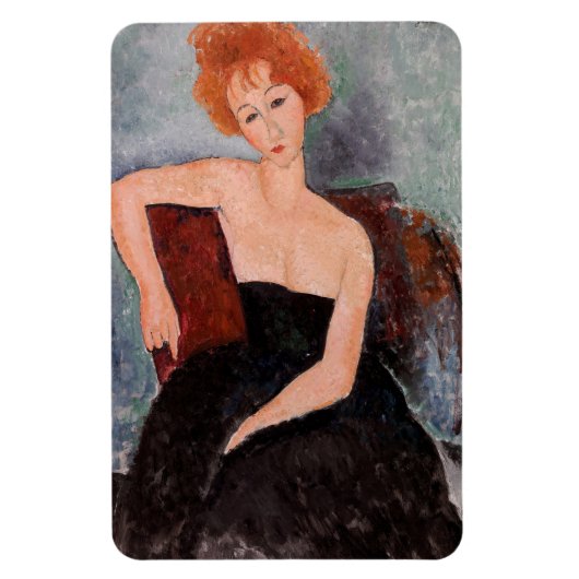 Magnet Flexible Amedeo Modigliani - Robe de soirée pour filles rou (Vertical)