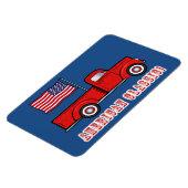 Magnet Flexible American Classic Pick-up Camion et drapeau (Côté Gauche)
