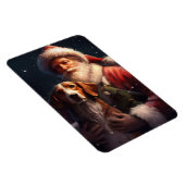 Magnet Flexible American English Foxhound Santa Claus Noël (Côté Droit)
