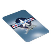 Magnet Flexible American Jet Fighter (Côté Droit)