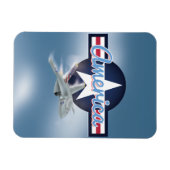 Magnet Flexible American Jet Fighter (Horizontal)