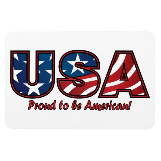 Magnet Flexible American Pride (Horizontal)