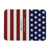Magnet Flexible American USA Flag Patriotic July 4th Custom (Horizontal)