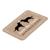 Magnet Flexible American Water Spaniels Mariage Sauvez la date (Côté Gauche)