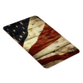 Magnet Flexible Americana Barn Wood American Flag (Côté Droit)
