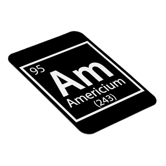 Magnet Flexible Americium - Tableau périodique de la science améri (Côté Droit)