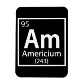 Magnet Flexible Americium - Tableau périodique de la science améri (Vertical)