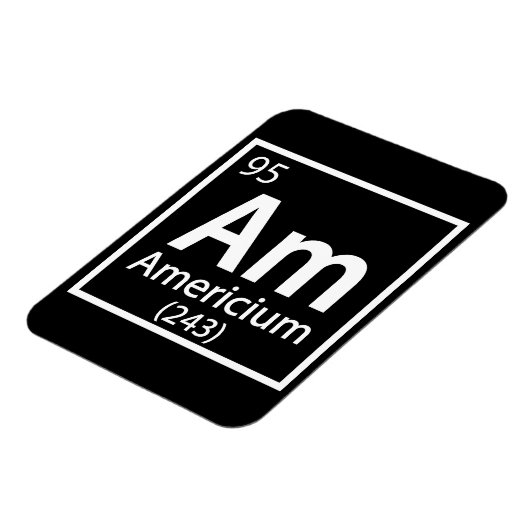 Magnet Flexible Americium - Tableau périodique de la science améri (Côté Gauche)