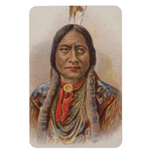 Magnet Flexible Amérindien : Lakota Sitting Bull, publicité pour d