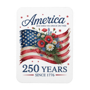 Magnet Flexible Amérique 250 Ans de Liberté 1776 2026