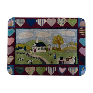Magnet Flexible Amérique Pays Tapis crocheté