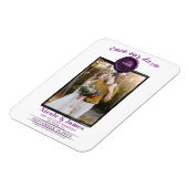 Magnet Flexible Amethyst Sceau de cire photo mariage Enregistrer l (Côté Gauche)