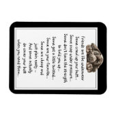 Magnet Flexible Ami amusant sont comme Citation de sous-vêtements  (Horizontal)