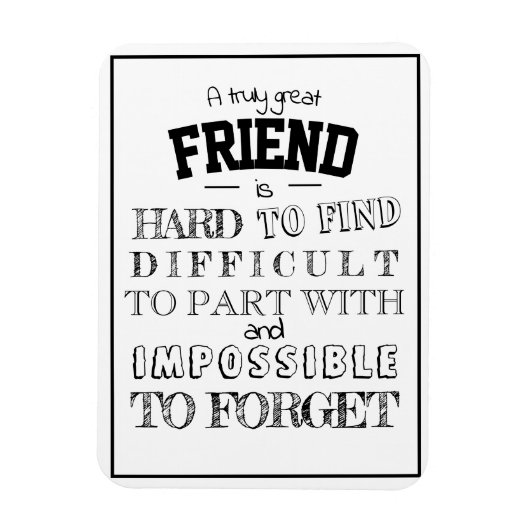 Magnet Flexible Ami Appréciation Merci Cadeau blanc (Vertical)