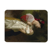 Magnet Flexible Amiration maternelle par William Bouguereau (Horizontal)