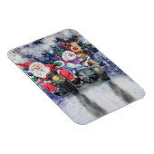 Magnet Flexible Amis de Noël heureux - Amusants (Côté Droit)