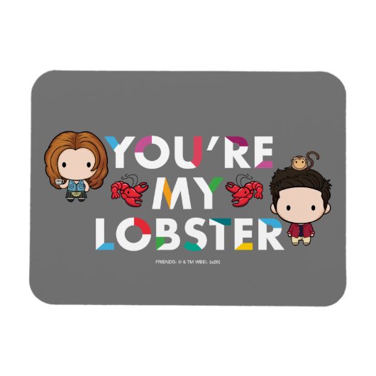 Magnet Flexible AMIS™ | Ross & Rachel Lobster Chibi (Horizontal)