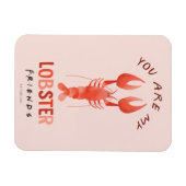 Magnet Flexible AMIS™ | Vous êtes mon homard aquarelle graphique (Horizontal)