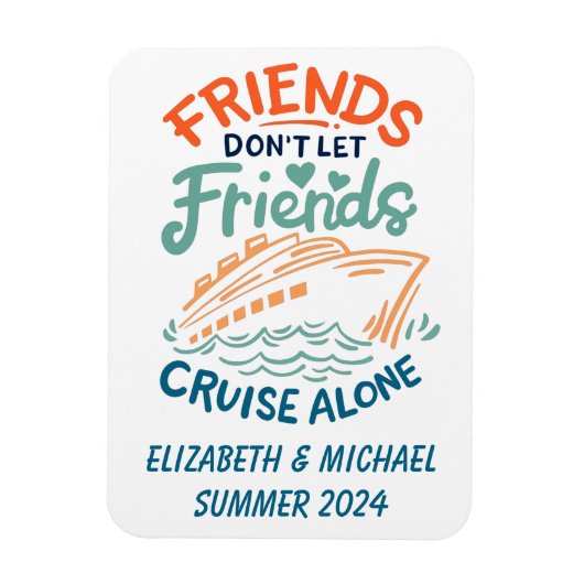 Magnet Flexible Amis Voyage Croisière Cabine Porte (Vertical)