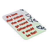 Magnet Flexible amour autour plat aimant (Côté Droit)