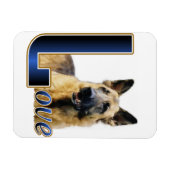 Magnet Flexible Amour berger allemand (Horizontal)