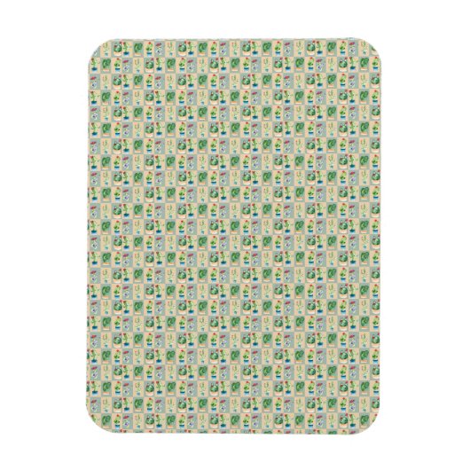 Magnet Flexible amour cactus - aquarelle (Vertical)