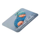 Magnet Flexible Amour de calligraphie moderne et remerciements Béb (Côté Gauche)