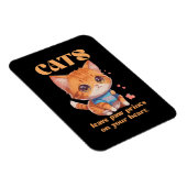 Magnet Flexible amour de chat mignon (Côté Droit)