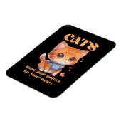 Magnet Flexible amour de chat mignon (Côté Gauche)