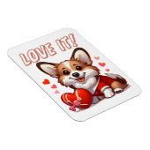 Magnet Flexible Amour de Corgi Mignon (Côté Droit)