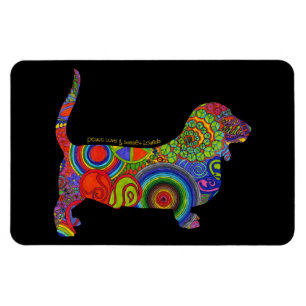 Magnet Flexible "Amour de paix et aimant d'art de bruit de chiens