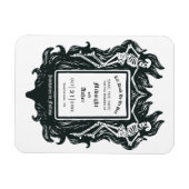 Magnet Flexible Amour de squelette gothique jusqu'à ce que la mort (Horizontal)