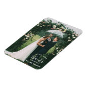 Magnet Flexible Amour et Merci Mariage Merci Photo (Côté Gauche)