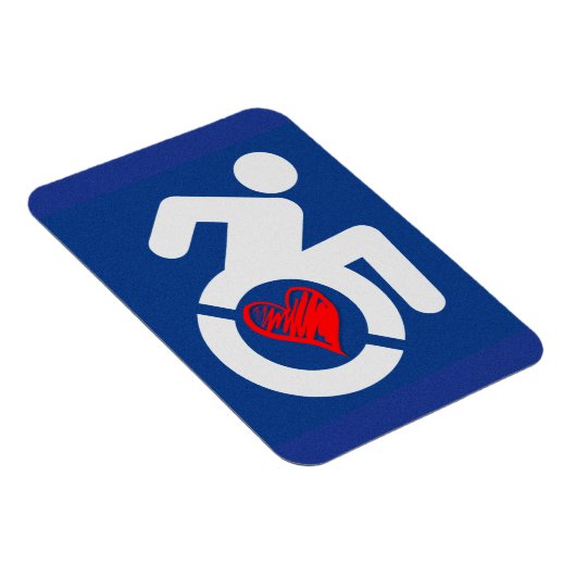 Magnet Flexible Amour Handicap (Côté Droit)