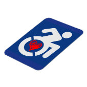 Magnet Flexible Amour Handicap (Côté Gauche)