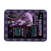 Magnet Flexible Amour| Lettre À Ma Fille Amour Pour Vous (Horizontal)