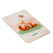 Magnet Flexible Amour maternel entre une mère renard et son bébé (Côté Droit)