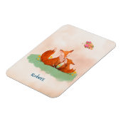 Magnet Flexible Amour maternel entre une mère renard et son bébé (Côté Gauche)