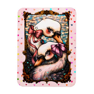 Magnet Flexible Amoureux de cygnes
