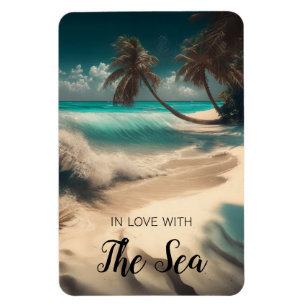 Magnet Flexible Amoureux de la mer   Art tropical