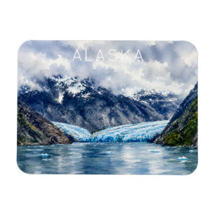 Magnet Flexible Amoureux de voyage artistique Paysage du fjord de