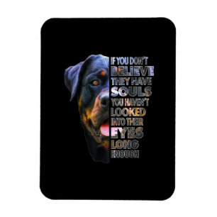 Magnet Flexible Amoureux des chiens Rottweiler Soul I Love Rotties