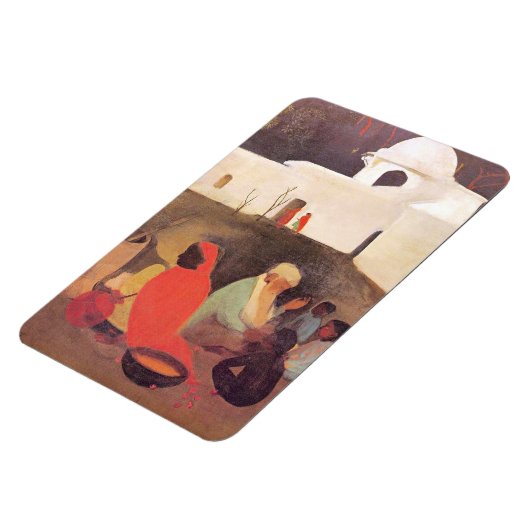 Magnet Flexible Amrita Sher-Gil - conteuse ancienne, (Côté Gauche)