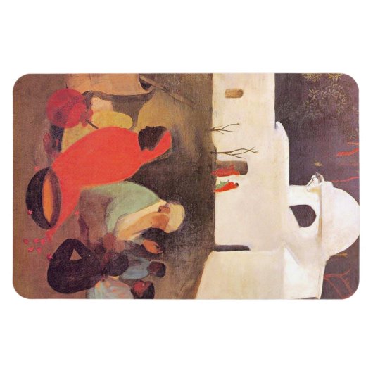 Magnet Flexible Amrita Sher-Gil - conteuse ancienne, (Horizontal)
