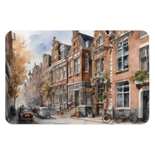 Magnet Flexible Amsterdam aquarelle (Horizontal)