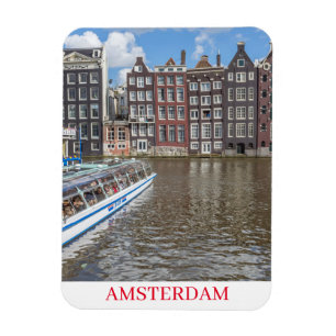 Magnet Flexible Amsterdam canal maisons vue frigo aimant