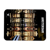 Magnet Flexible Amsterdam de nuit - aimant frigo (Horizontal)